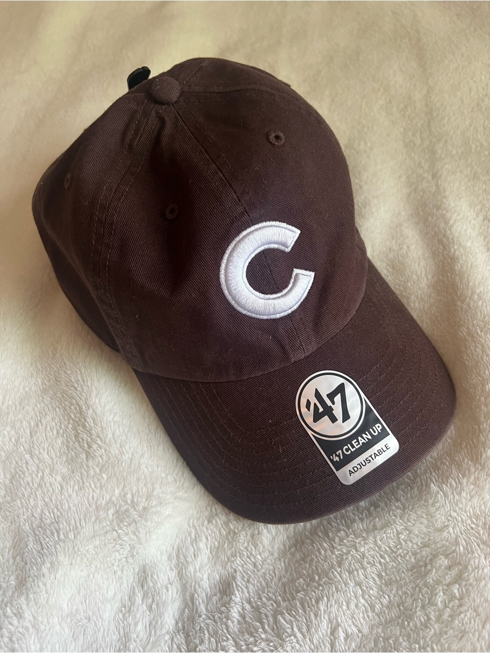 Chicago Cubs Brown ‘47 Brand Clean Up Adjustable Strapback Hat
